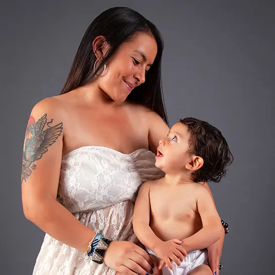 Mom and baby