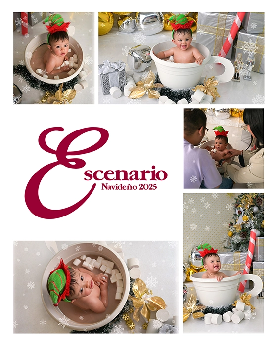 foto estudio navideño milk bath 2