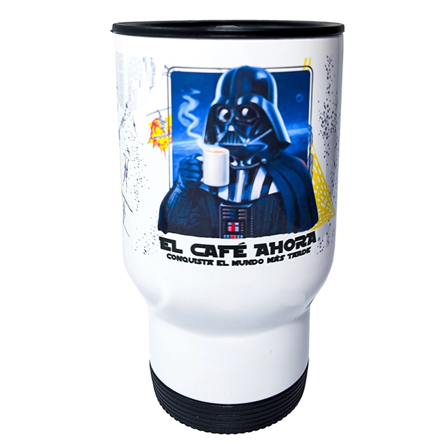 vaso térmico personalizado con diseño sublimado para automóvil